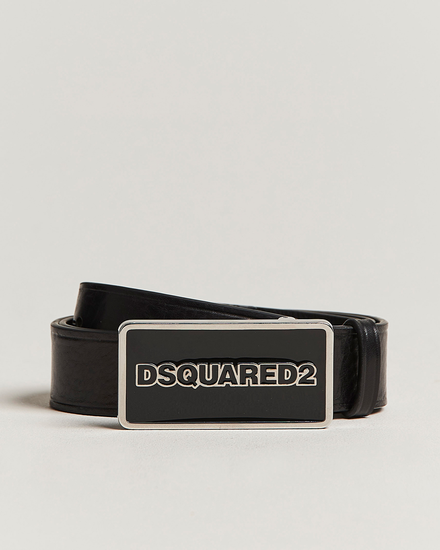 Men | Dsquared2 Logo Plated Belt Black | Dsquared2 | Logo Plated Belt Black