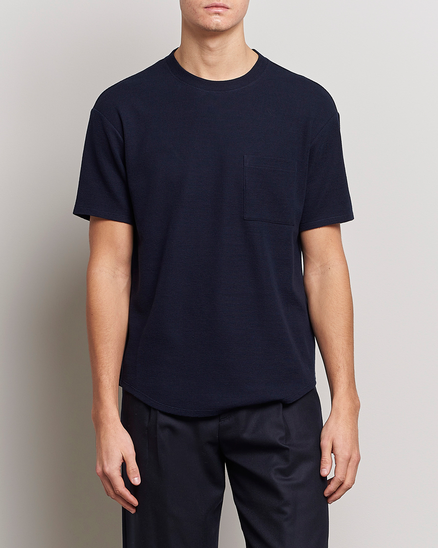 Men | Giorgio Armani | Giorgio Armani | Cotton/Cashmere T-Shirt Navy