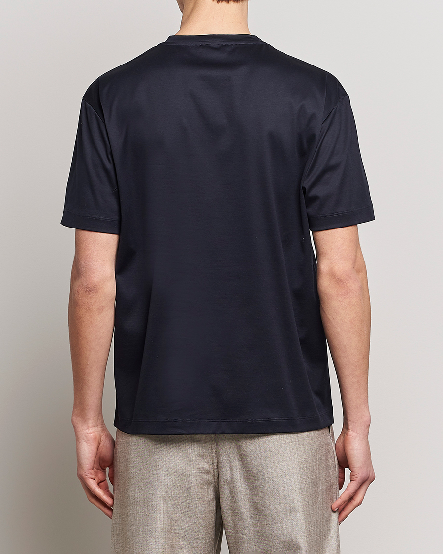 Men | T-Shirts | Giorgio Armani | Abstract Logo T-Shirt Navy