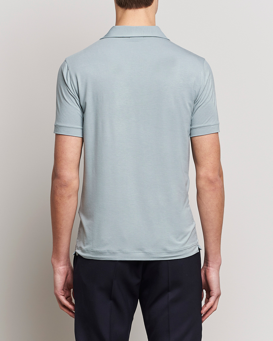 Men | Polo Shirts | Giorgio Armani | Short Sleeve Stretch Polo Light Grey