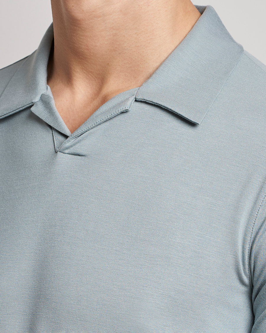 Men | Polo Shirts | Giorgio Armani | Short Sleeve Stretch Polo Light Grey