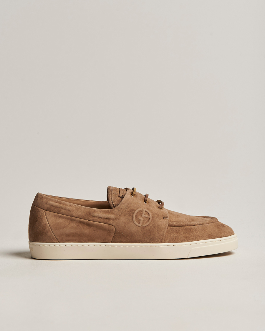 Men | Giorgio Armani Suede Casual Shoe Brown | Giorgio Armani | Suede Casual Shoe Brown