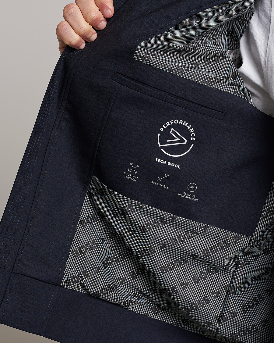 Men | Coats & Jackets | BOSS BLACK | Hanry Wing Jacket Dark Blue