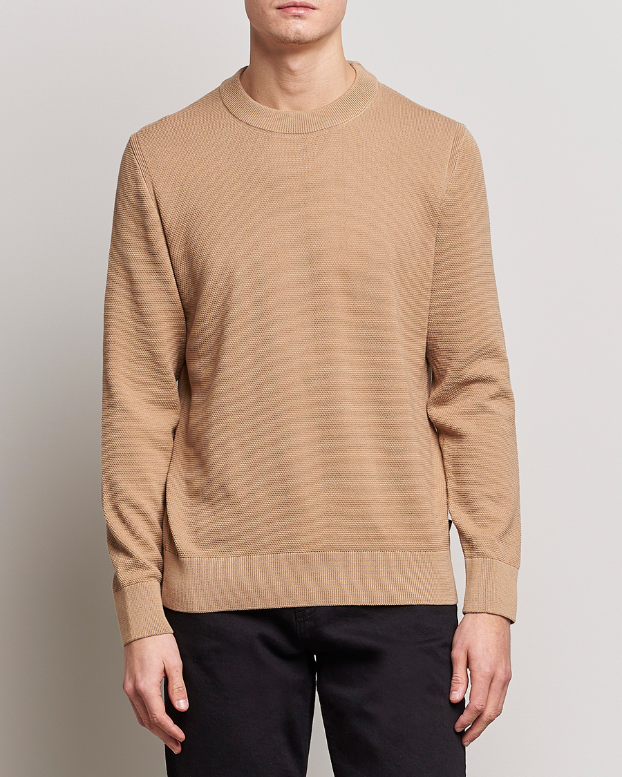 Men |  | BOSS | Ecaio Knitted Sweater Medium Beige