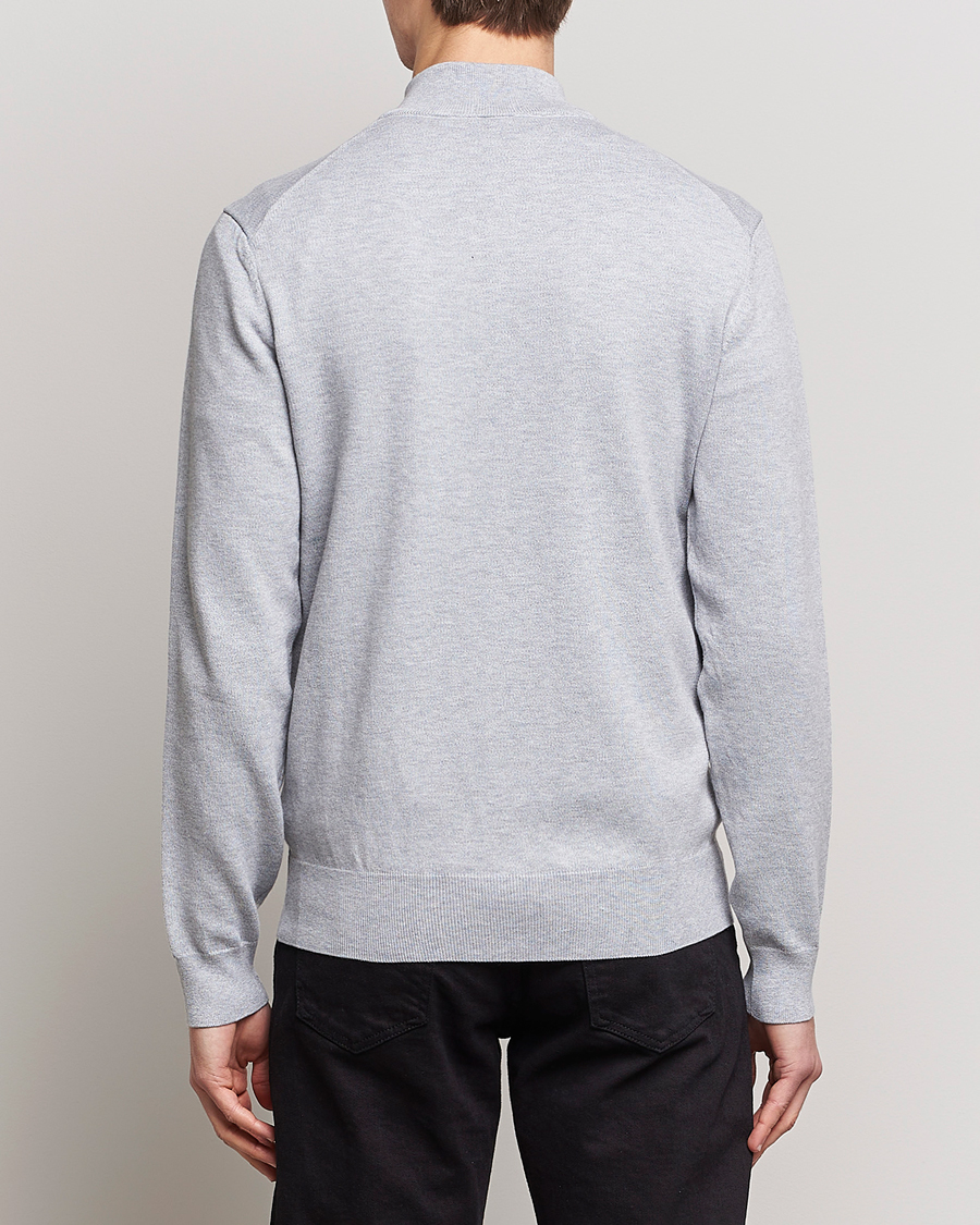 Men | Sweaters & Knitwear | BOSS BLACK | Palano Knitted Full-Zip Silver