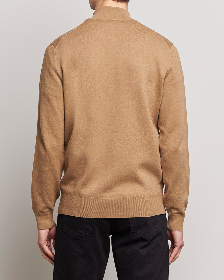 Men | Sweaters & Knitwear | BOSS BLACK | Palano Knitted Full-Zip Medium Beige