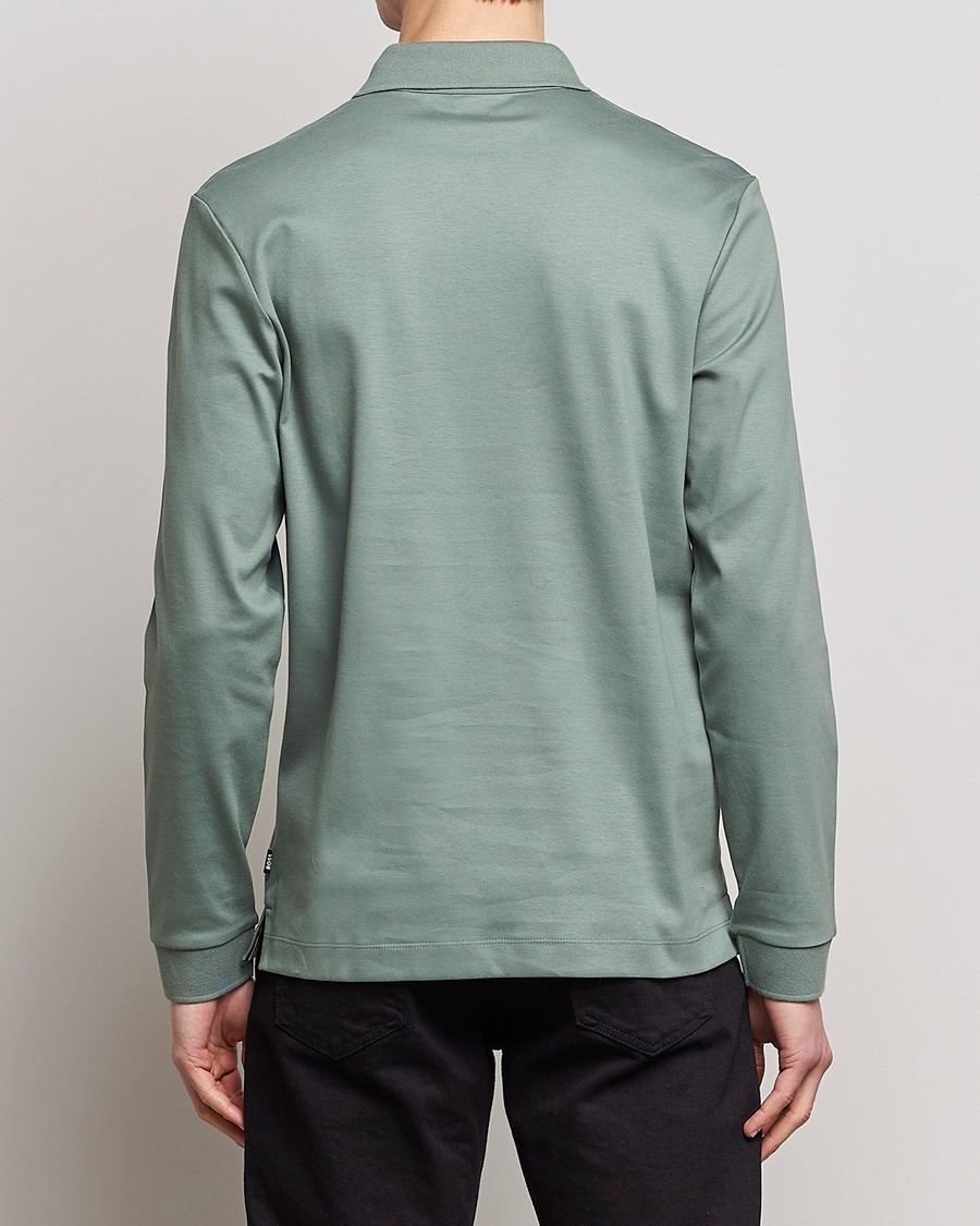Men | Sweaters & Knitwear | BOSS BLACK | Pado Knitted Polo Shirt Open Green