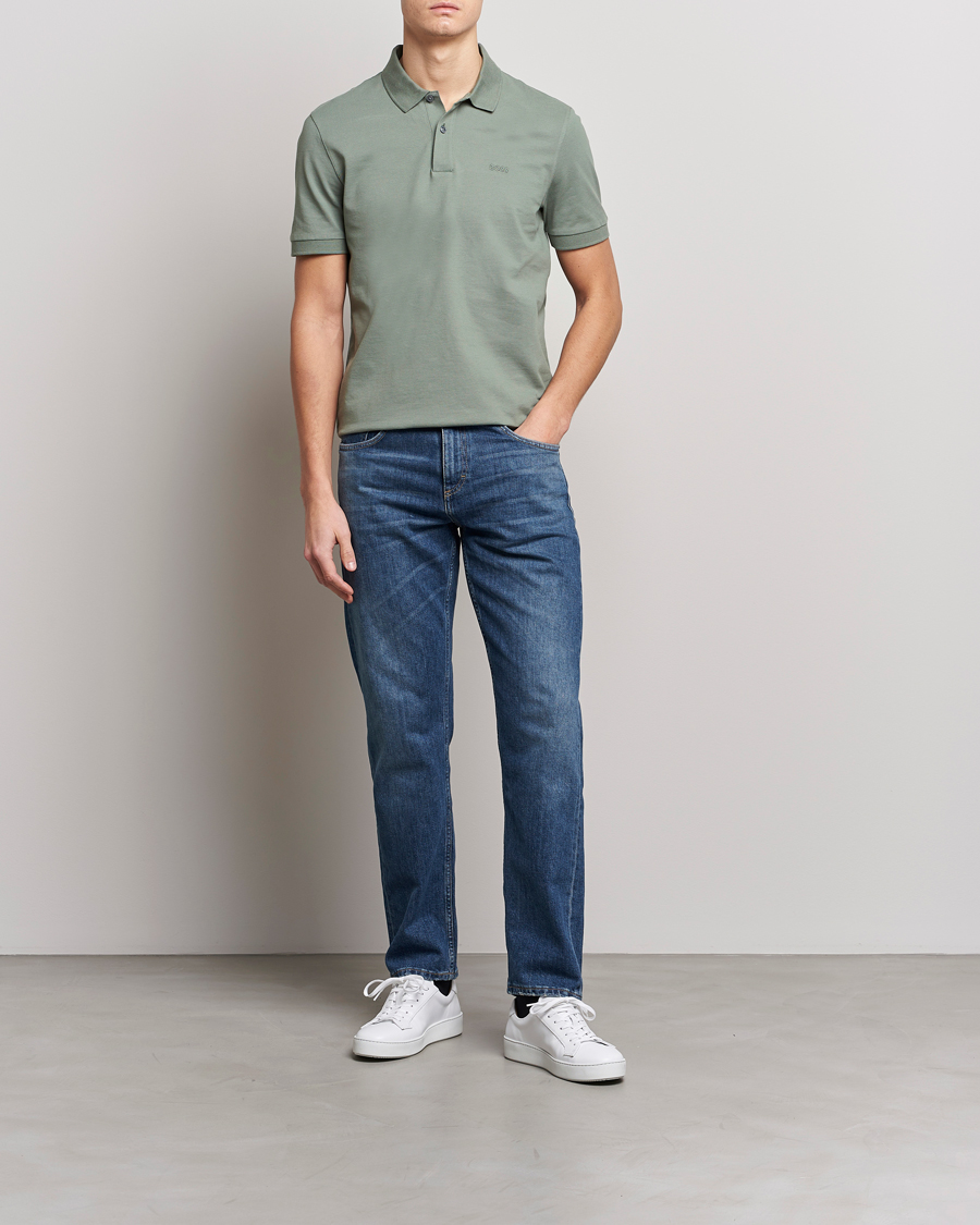 Men | Polo Shirts | BOSS BLACK | Pallas Polo Open Green