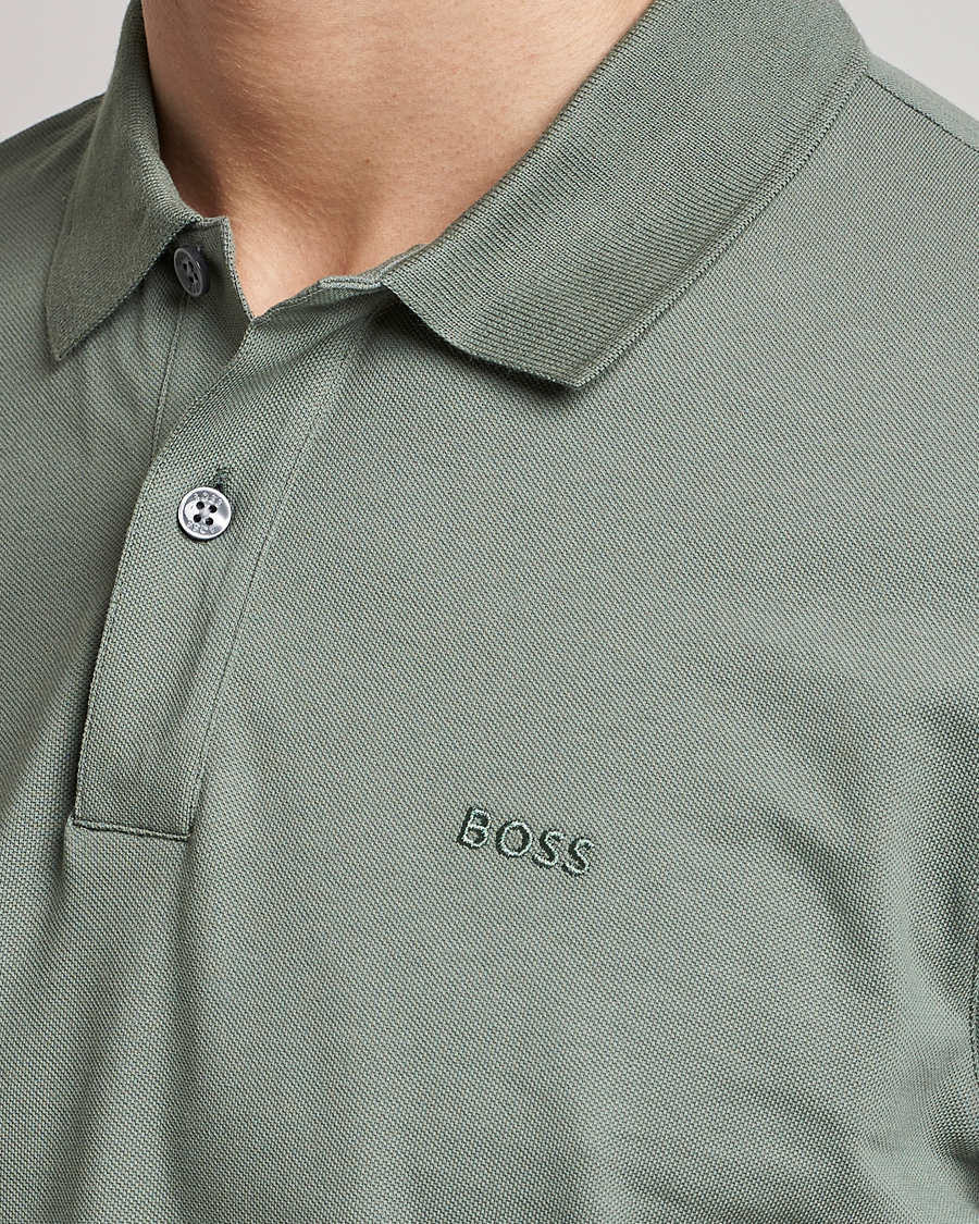Men | Polo Shirts | BOSS BLACK | Pallas Polo Open Green