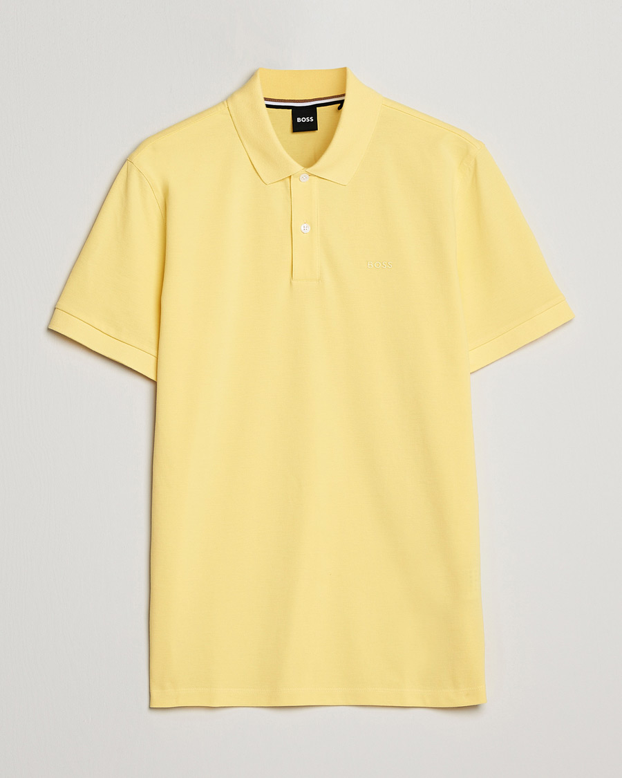 Men | Polo Shirts | BOSS BLACK | Pallas Polo Bright Yellow