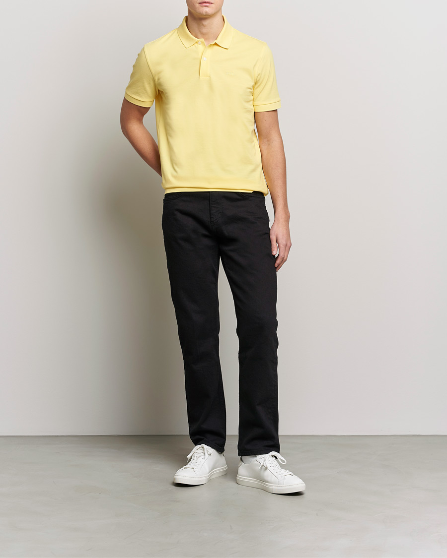 Men | Polo Shirts | BOSS BLACK | Pallas Polo Bright Yellow