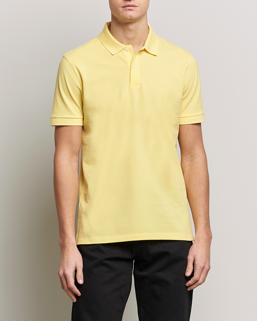 Men | Polo Shirts | BOSS BLACK | Pallas Polo Bright Yellow