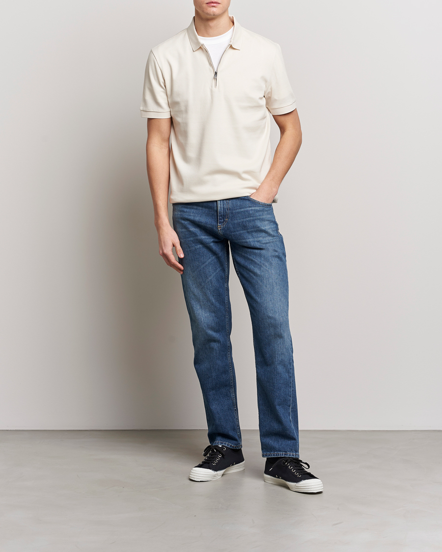 Men | Polo Shirts | BOSS BLACK | Paras Structured Polo Open White