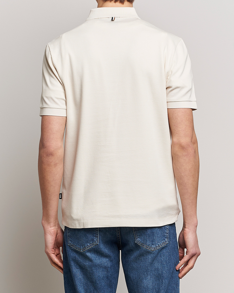 Men | Polo Shirts | BOSS BLACK | Paras Structured Polo Open White