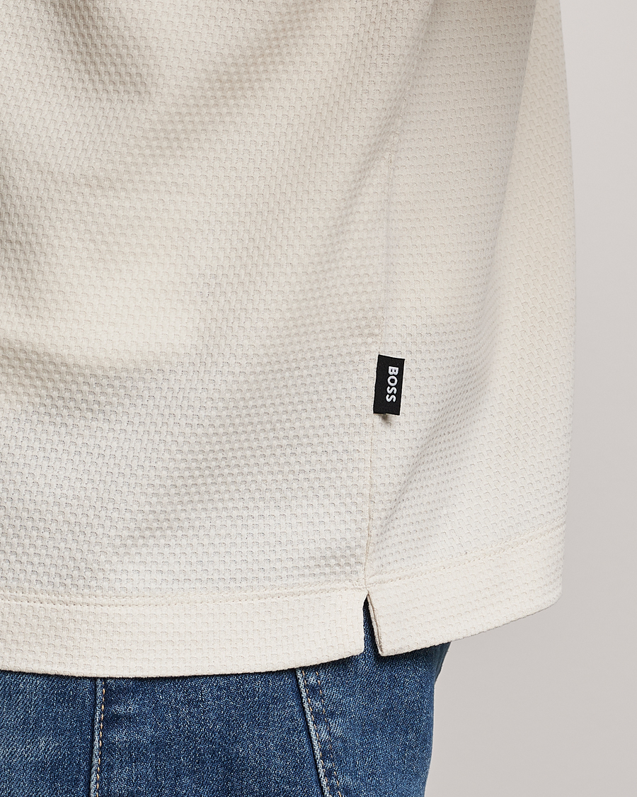 Men | Polo Shirts | BOSS BLACK | Paras Structured Polo Open White