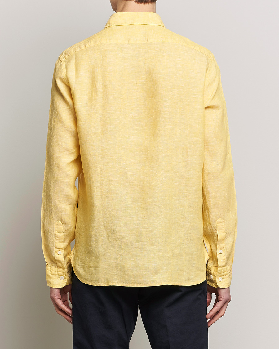 Men | Shirts | BOSS BLACK | Liam Linen Shirt Bright Yellow