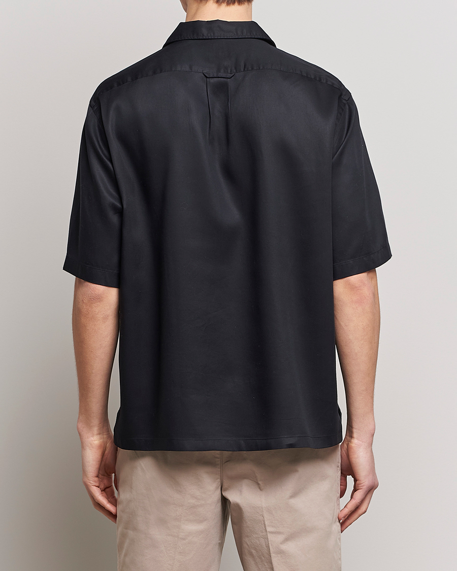 Men | Shirts | BOSS BLACK | Lars Resort Collar Short Sleeve Black
