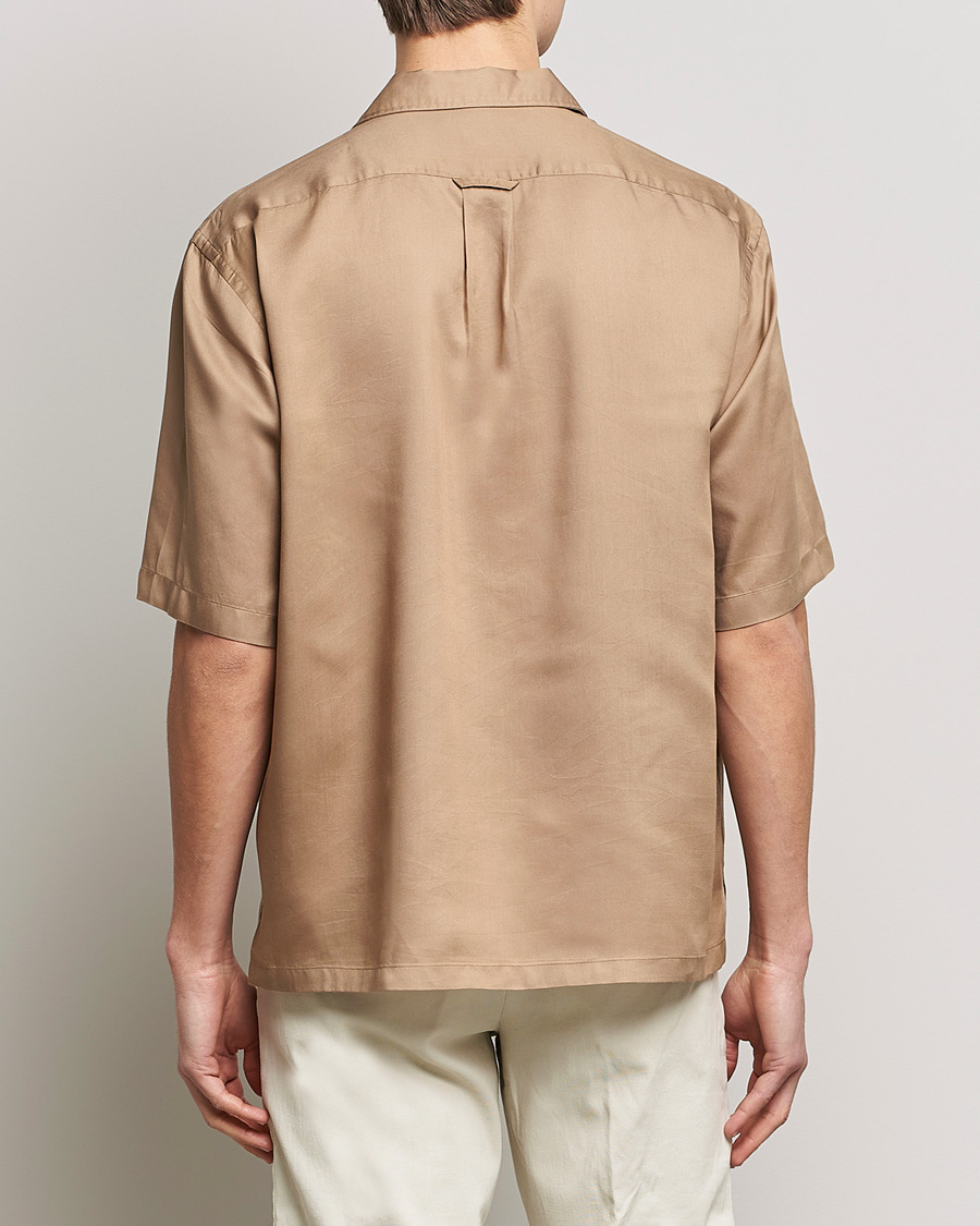 Men | Shirts | BOSS BLACK | Lars Resort Collar Short Sleeve Medium Beige
