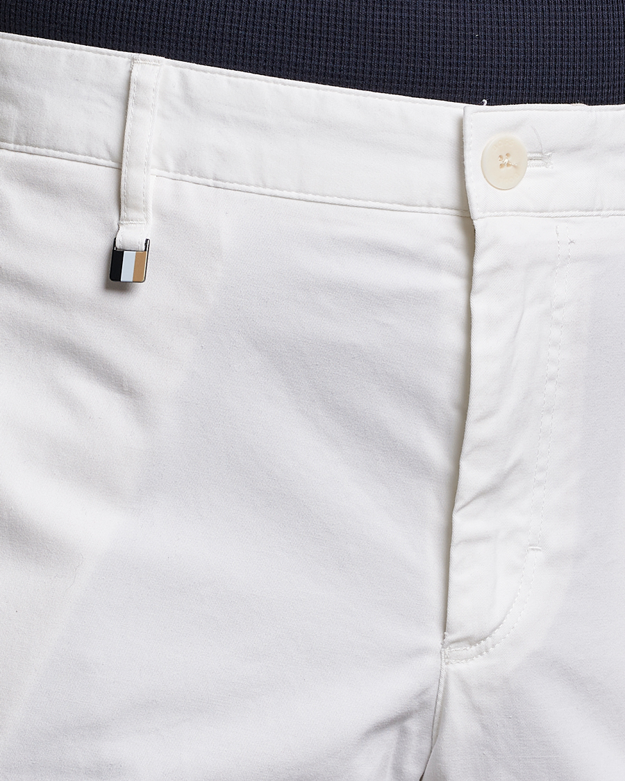 Men | Trousers | BOSS BLACK | Genius Cotton Trousers White