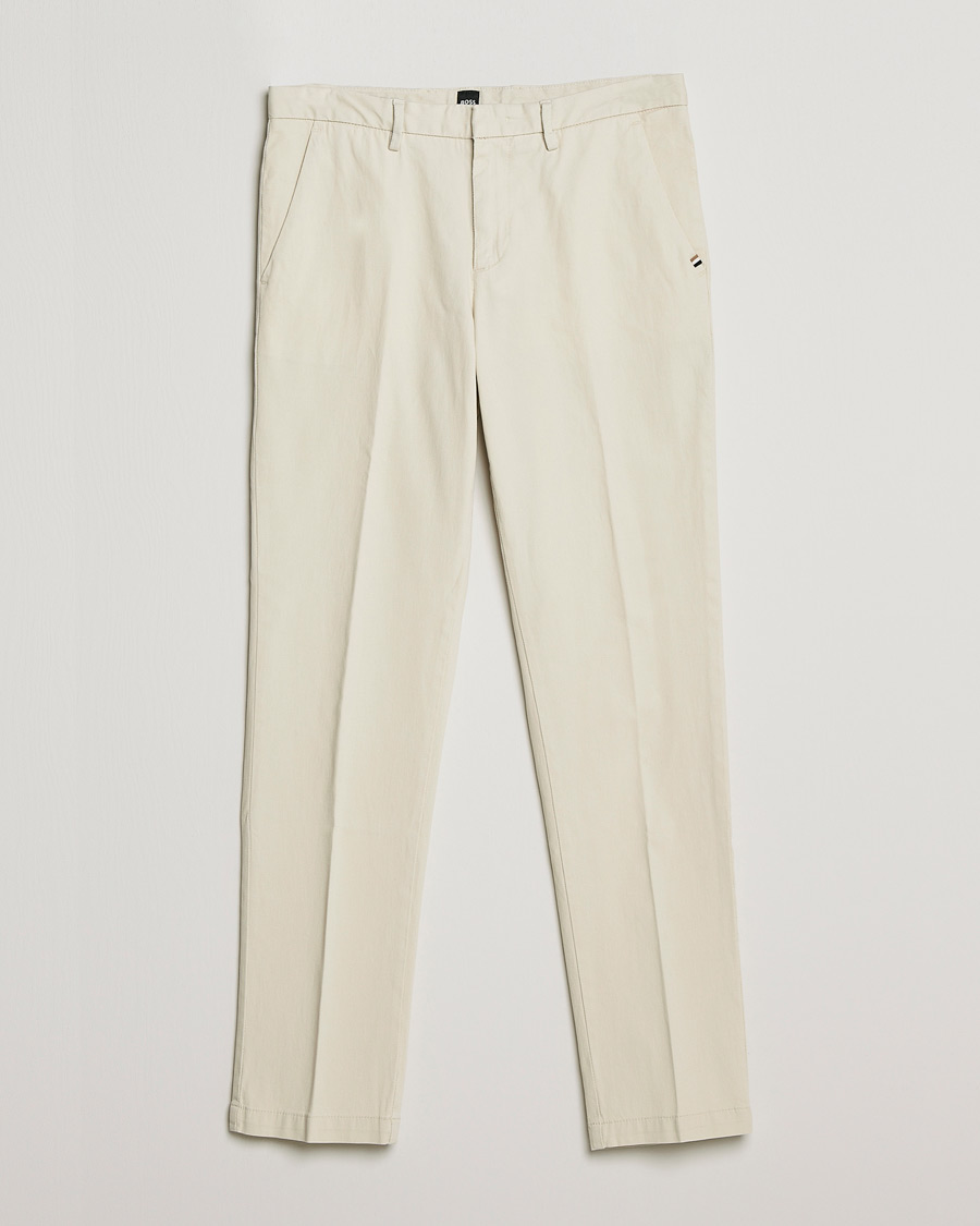 Men | Trousers | BOSS BLACK | Kaito1 Structured Trousers Open White