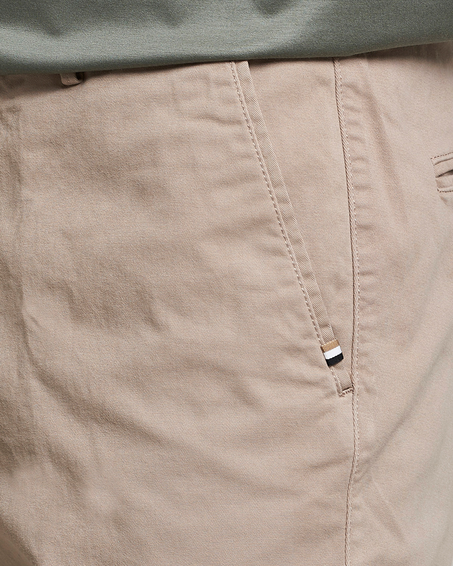 Men | Shorts | BOSS BLACK | Slice Chino Shorts Open Beige