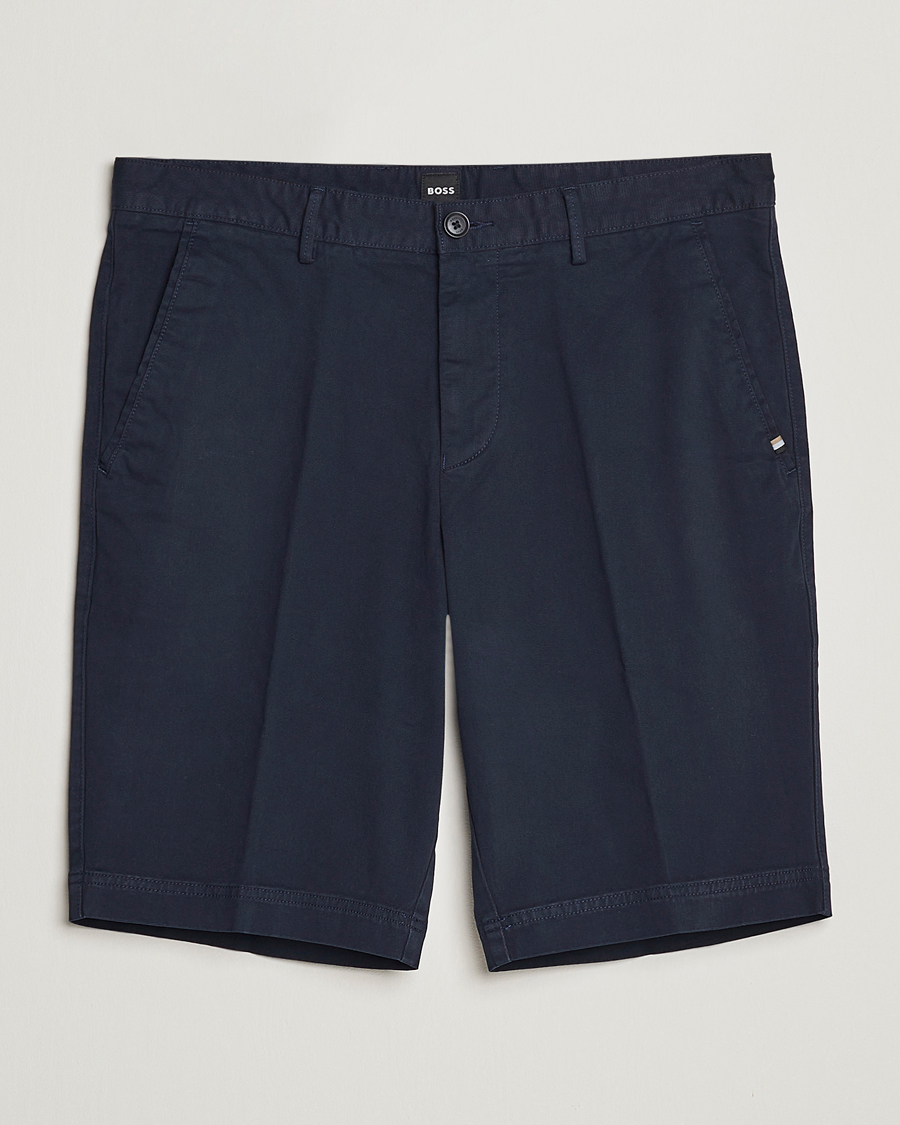 Men | Shorts | BOSS BLACK | Slice Chino Shorts Dark Blue