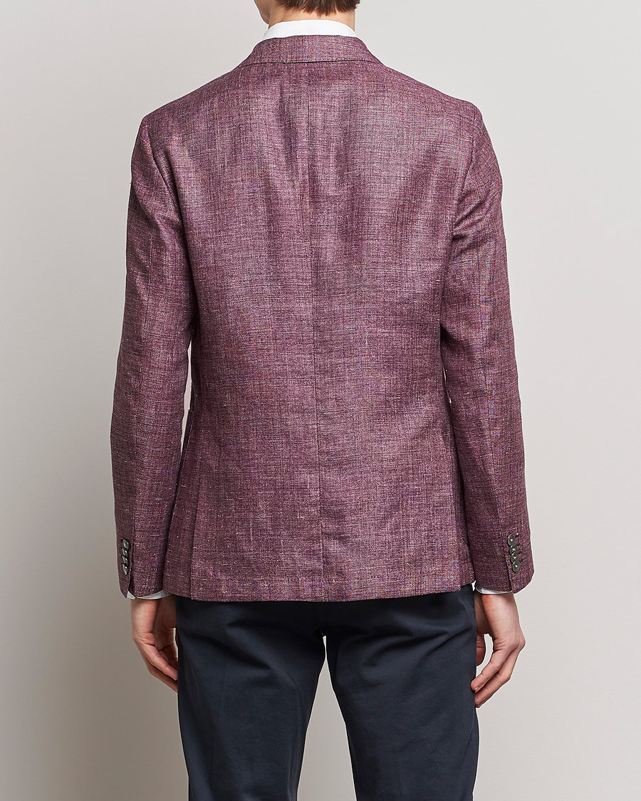Men | Blazers | BOSS BLACK | Hanry Linen/Wool Blazer Dark Red