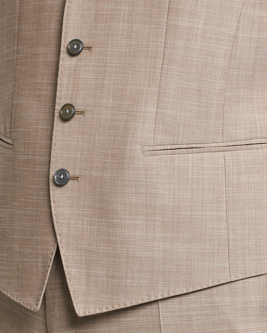 Men | Blazers | BOSS BLACK | Huge Wool/Cotton Vest Light Beige