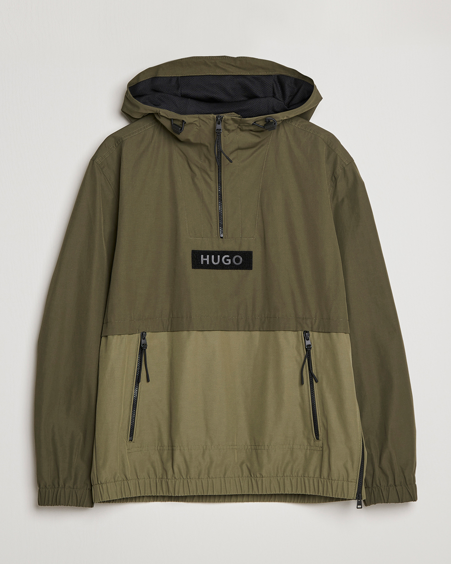Men | Coats & Jackets | HUGO | Breaker Anorak Open Green