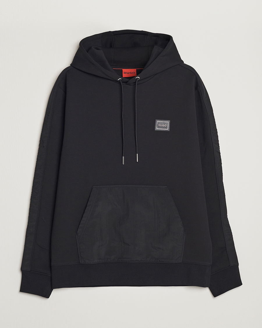 Men | Sweaters & Knitwear | HUGO | Daulo Logo Hoodie Black