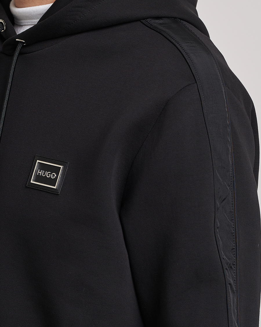 Men | Sweaters & Knitwear | HUGO | Daulo Logo Hoodie Black