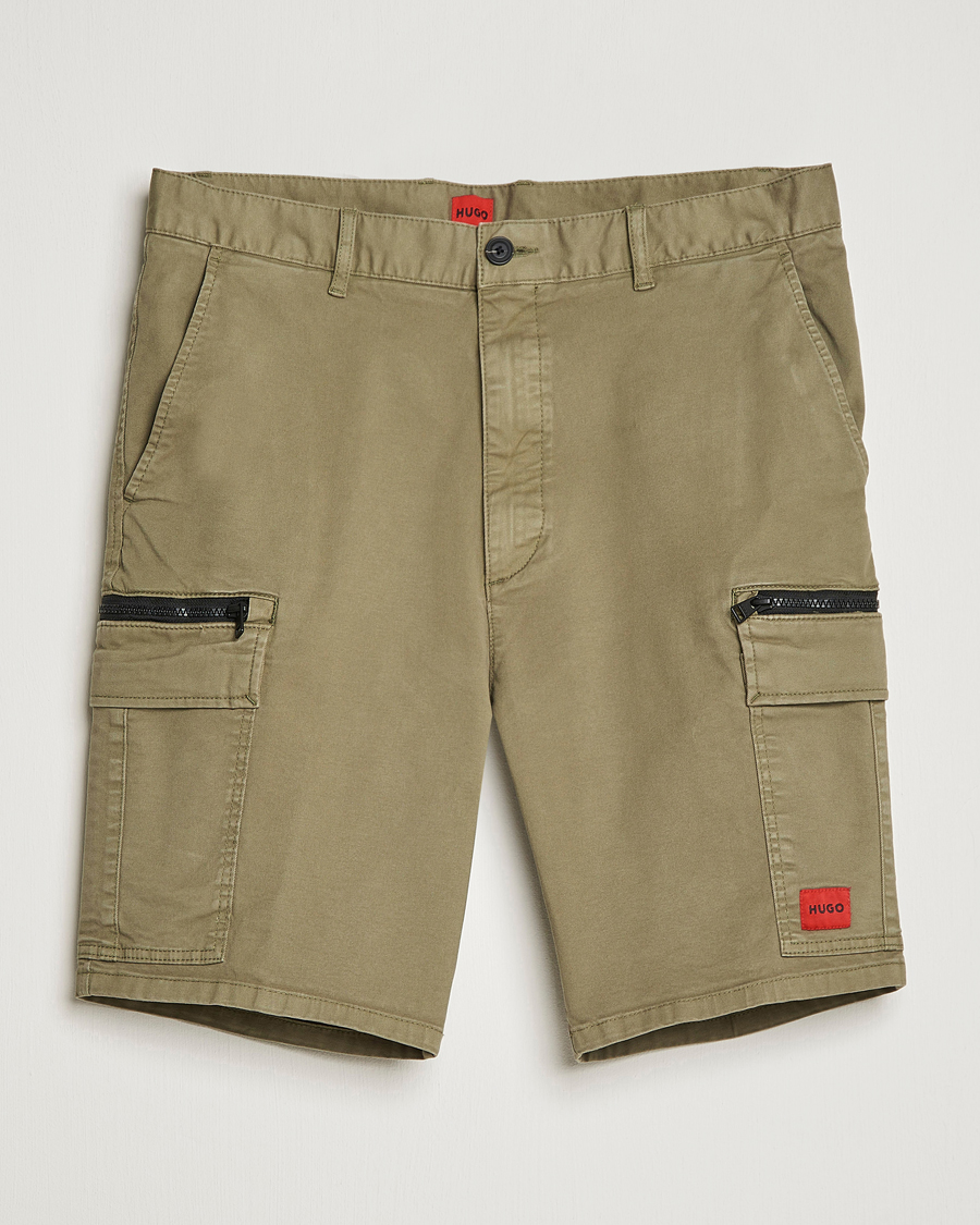 Men | Shorts | HUGO | Johny Cargo Shorts Open Green