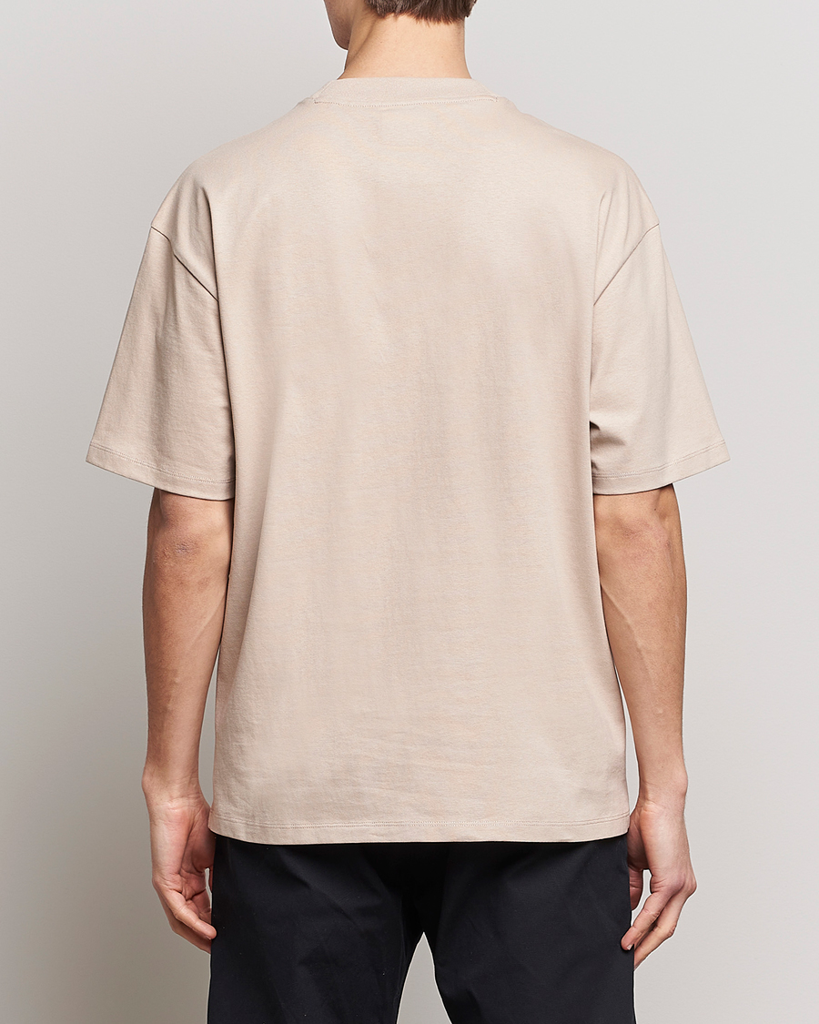Men | T-Shirts | HUGO | Dampato Logo Pocket Crew Neck T-Shirt Light Beige