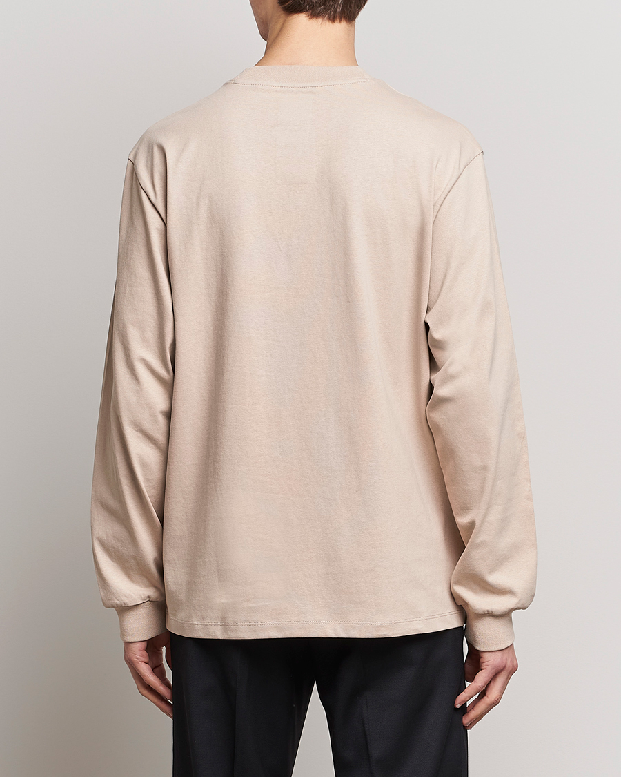 Men | Sweaters & Knitwear | HUGO | Dotopaxi Logo Crew Neck Sweatshirt Light Beige