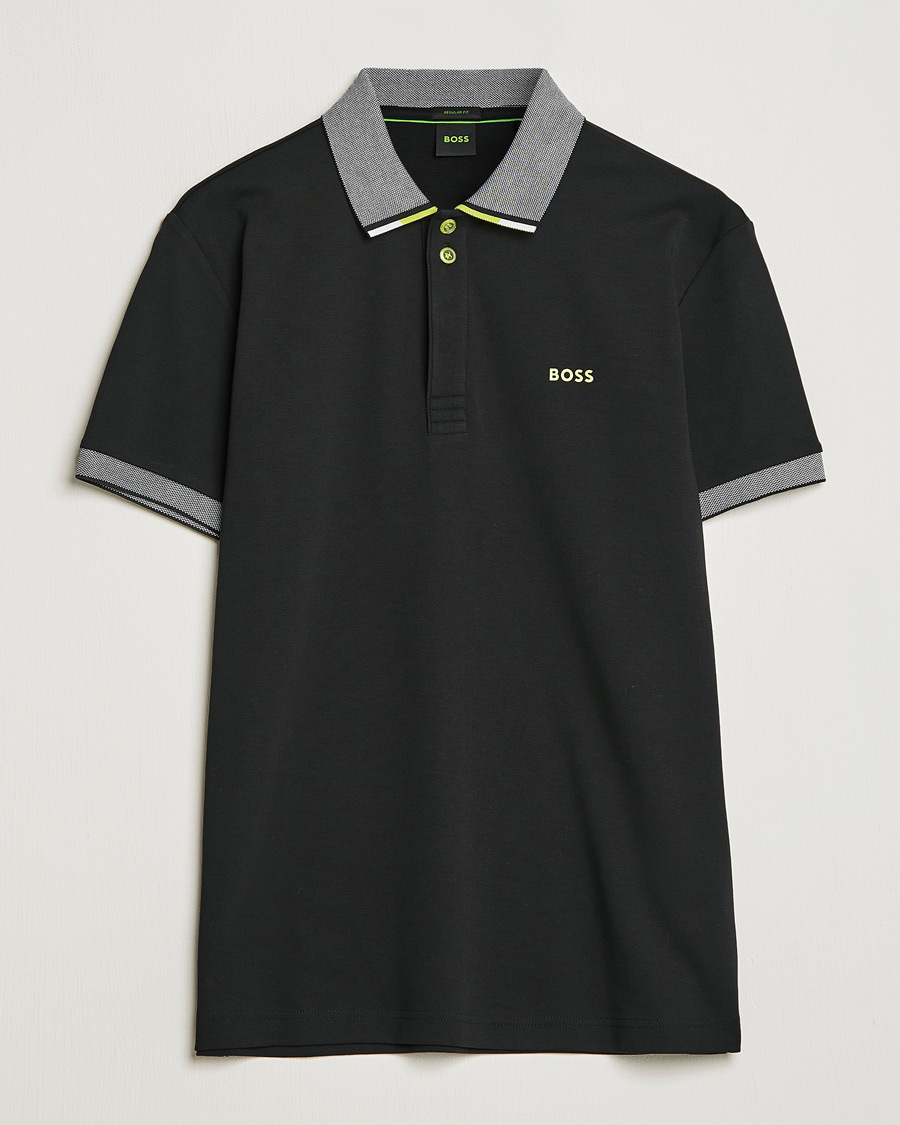 Men | Polo Shirts | BOSS GREEN | Paddy Performance Piké Black