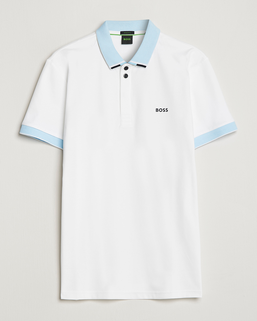 Men | Polo Shirts | BOSS GREEN | Paddy Performance Piké White