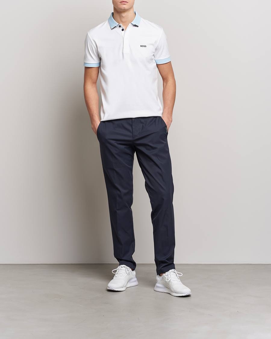 Men | Polo Shirts | BOSS GREEN | Paddy Performance Piké White