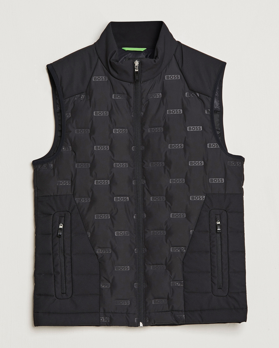 Men | Gilets | BOSS GREEN | Hellion Vest Black
