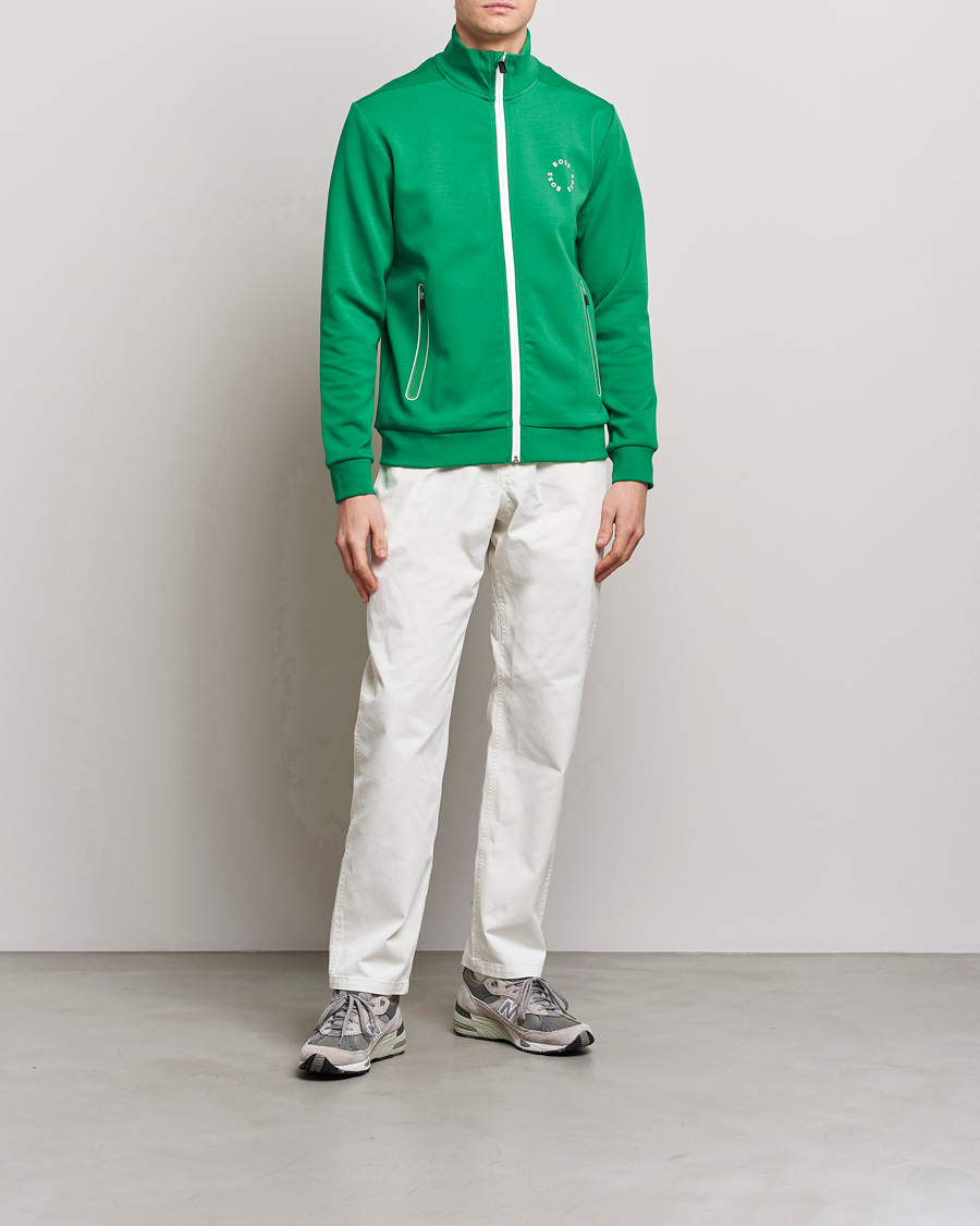 Men | Sweaters & Knitwear | BOSS GREEN | Skaz Full-Zip Open Green