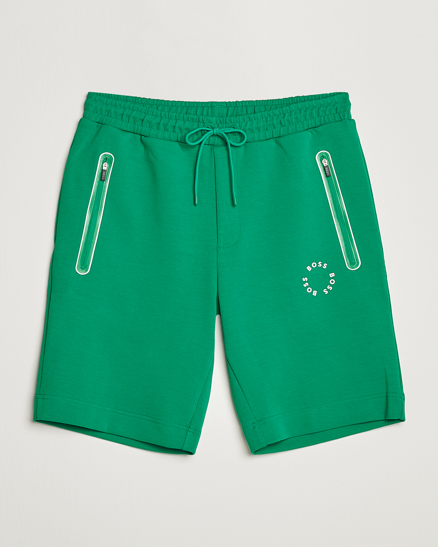 Men | Shorts | BOSS GREEN | Headlo Sweatshorts Open Green