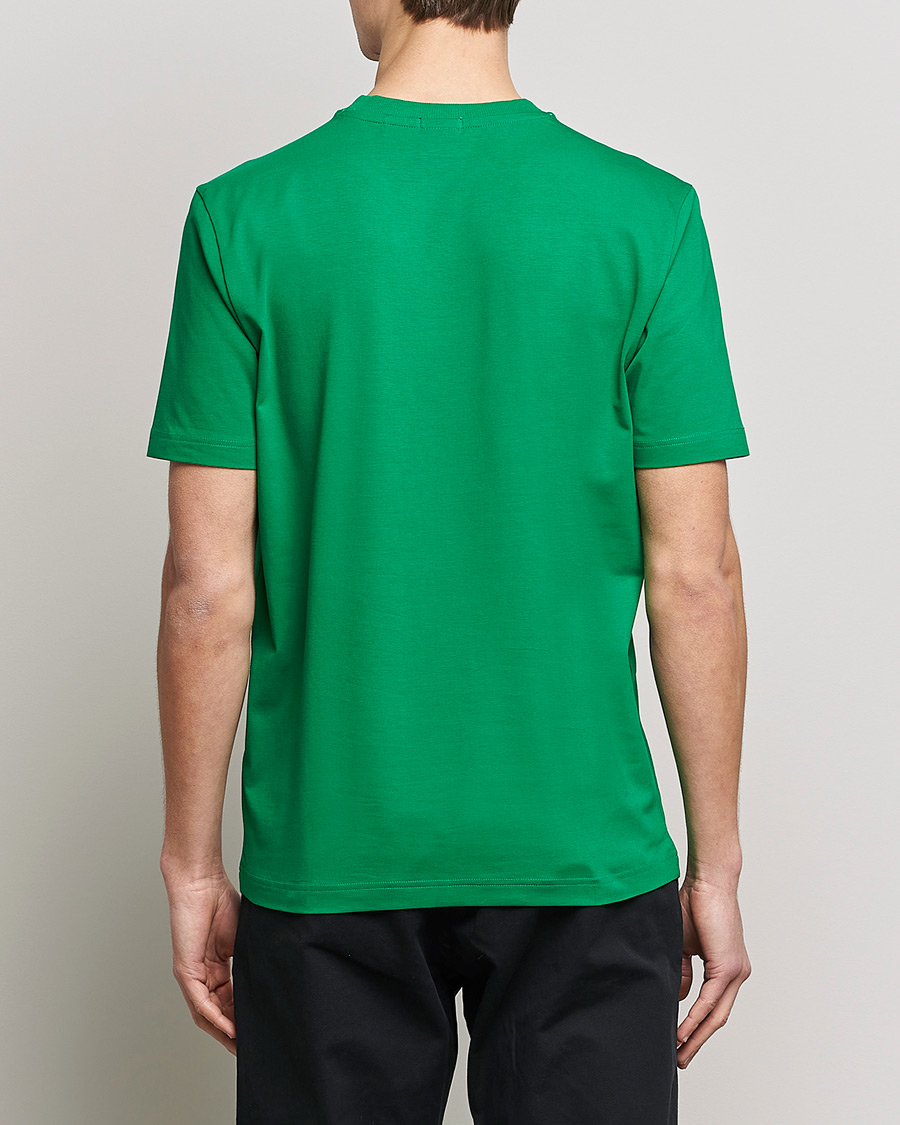 Men | T-Shirts | BOSS GREEN | Logo Crew Neck T-Shirt Open Green