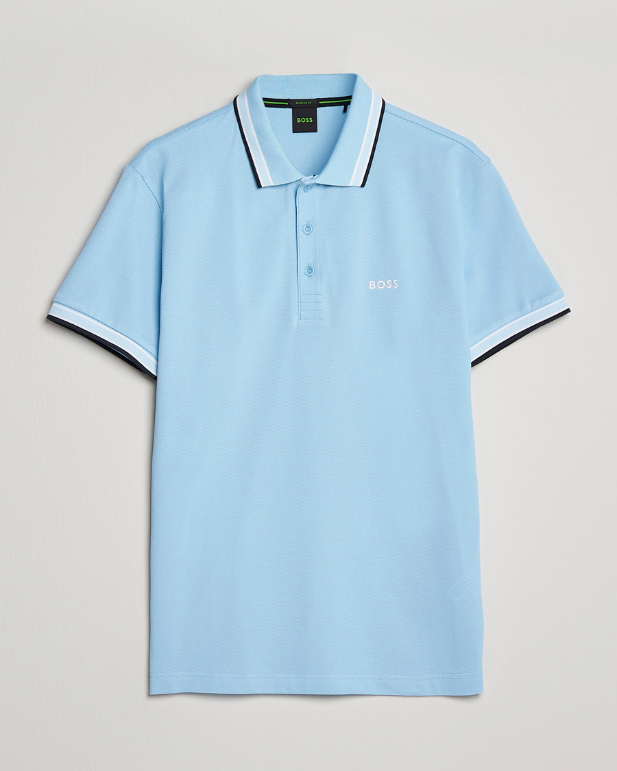 Men | Polo Shirts | BOSS GREEN | Paddy Piké Pastel Blue