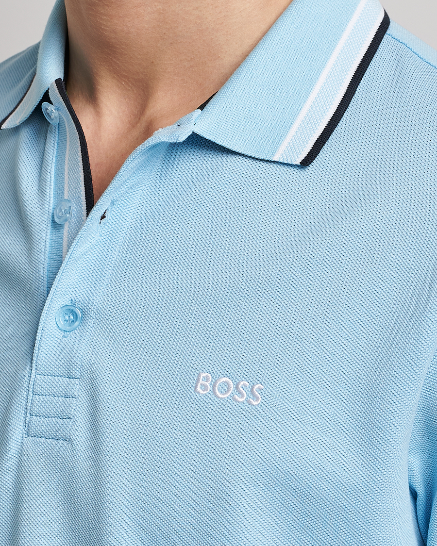 Men | Polo Shirts | BOSS GREEN | Paddy Piké Pastel Blue