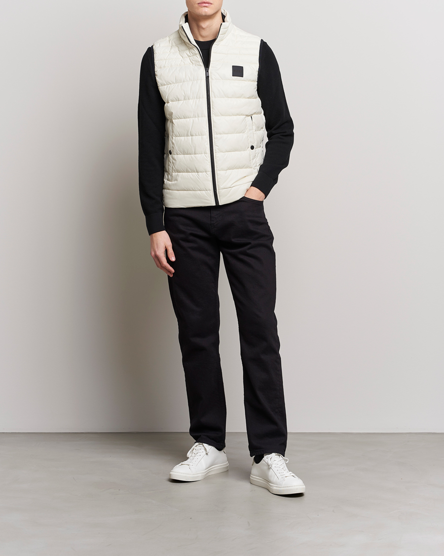 Men | Gilets | BOSS ORANGE | Odeno Down Vest Light Beige