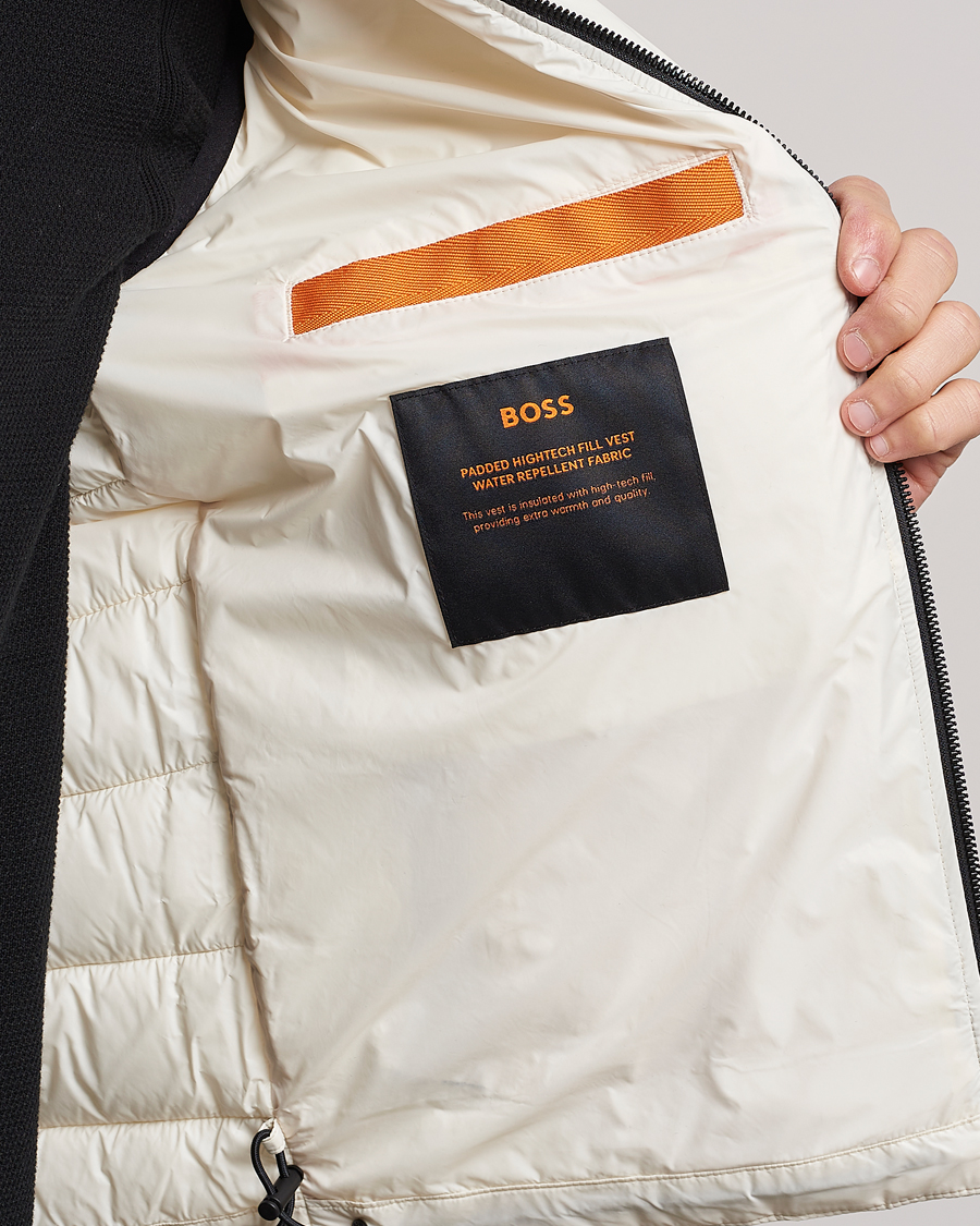 Men | Gilets | BOSS ORANGE | Odeno Down Vest Light Beige