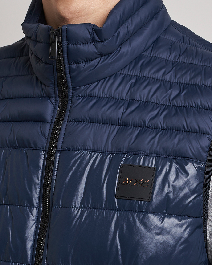 Men | Gilets | BOSS ORANGE | Odeno Down Vest Dark Blue