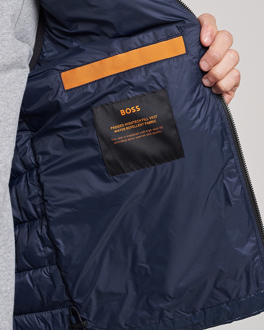 Men | Gilets | BOSS ORANGE | Odeno Down Vest Dark Blue