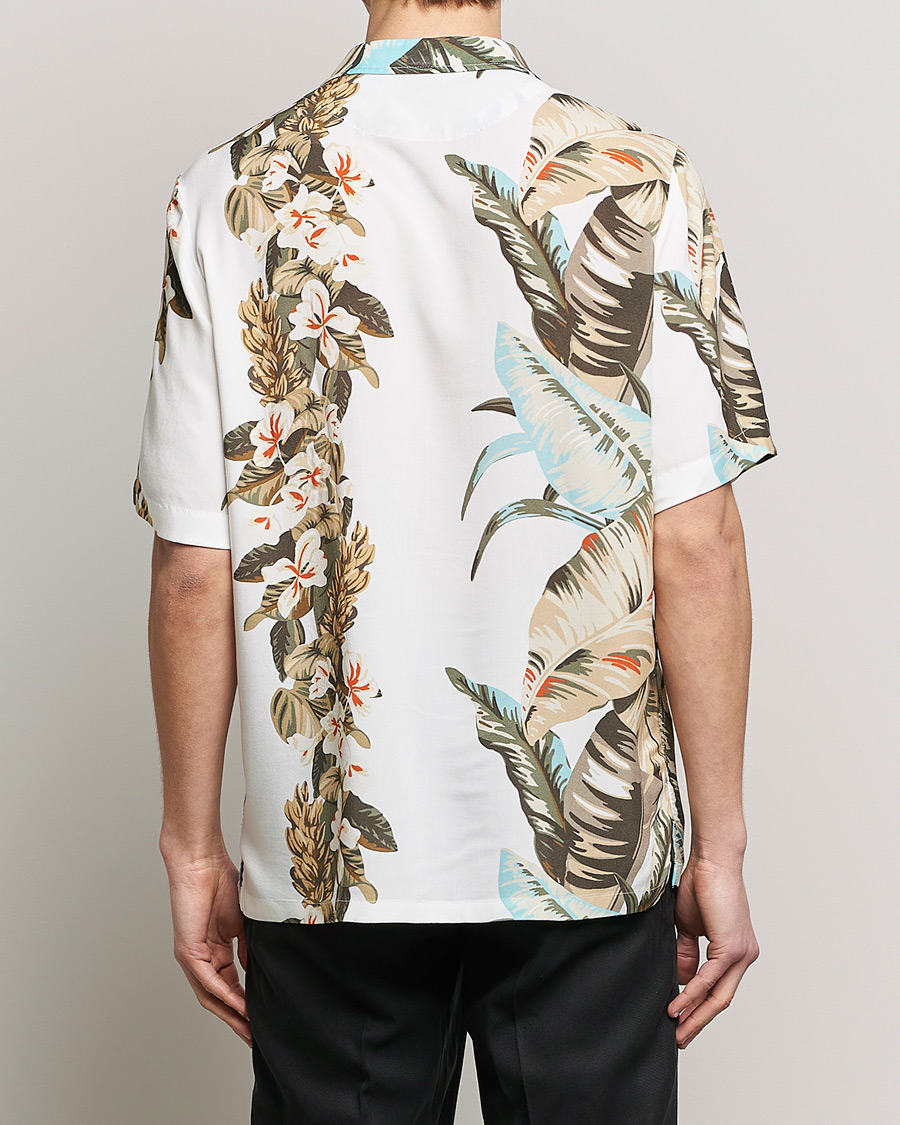 Men | Shirts | BOSS ORANGE | Rayer Resort Collar Printed Short Sleeve Shirt Whi