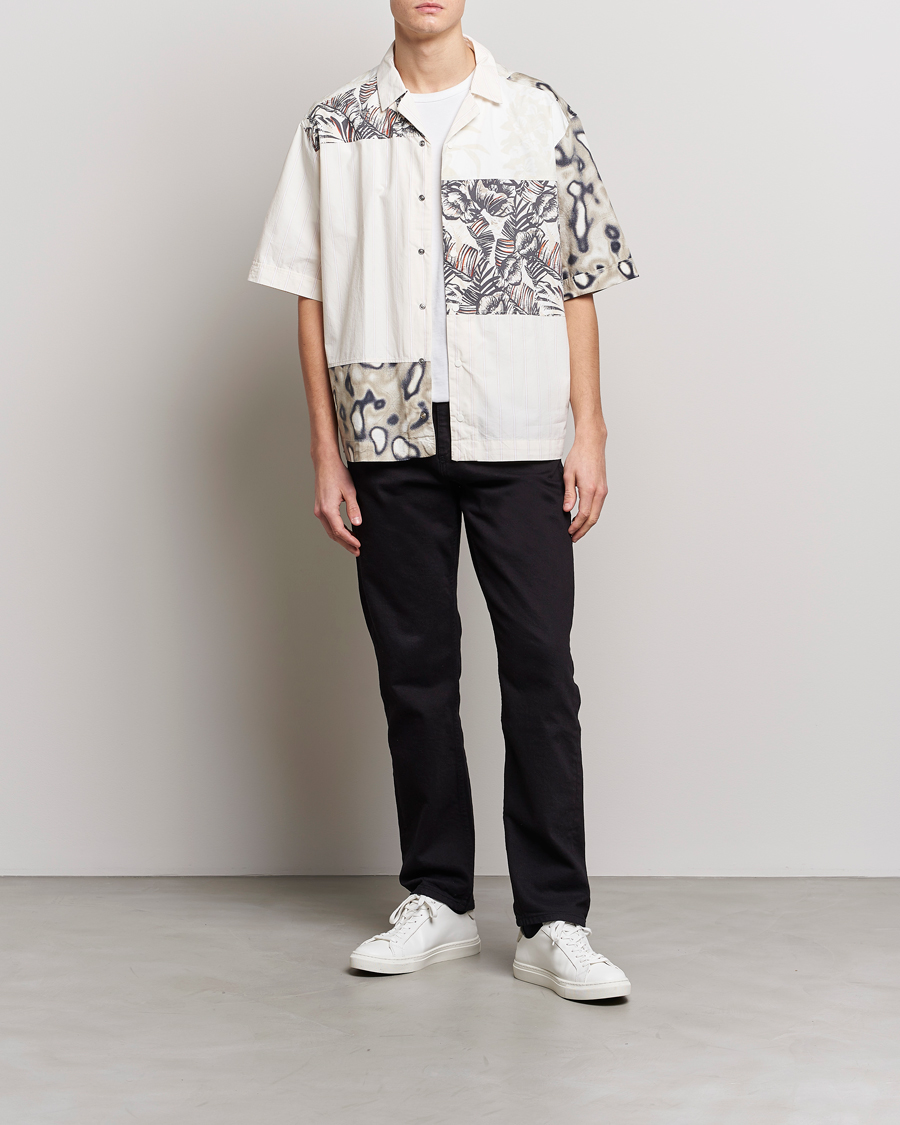 Men | Shirts | BOSS ORANGE | Lapis Resort Collar Printed Short Sleeve Shirt Bei