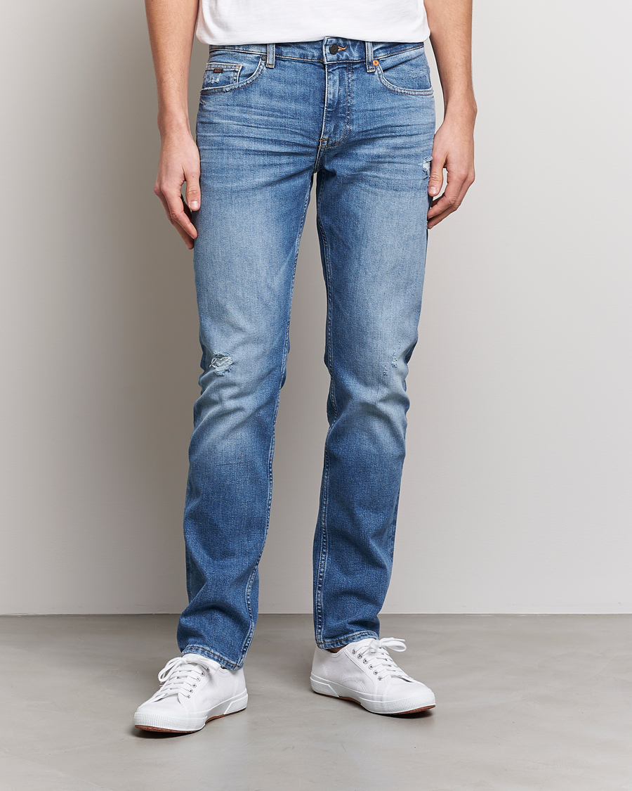 Men |  | BOSS Casual | Delaware Stretch Jeans Light Blue